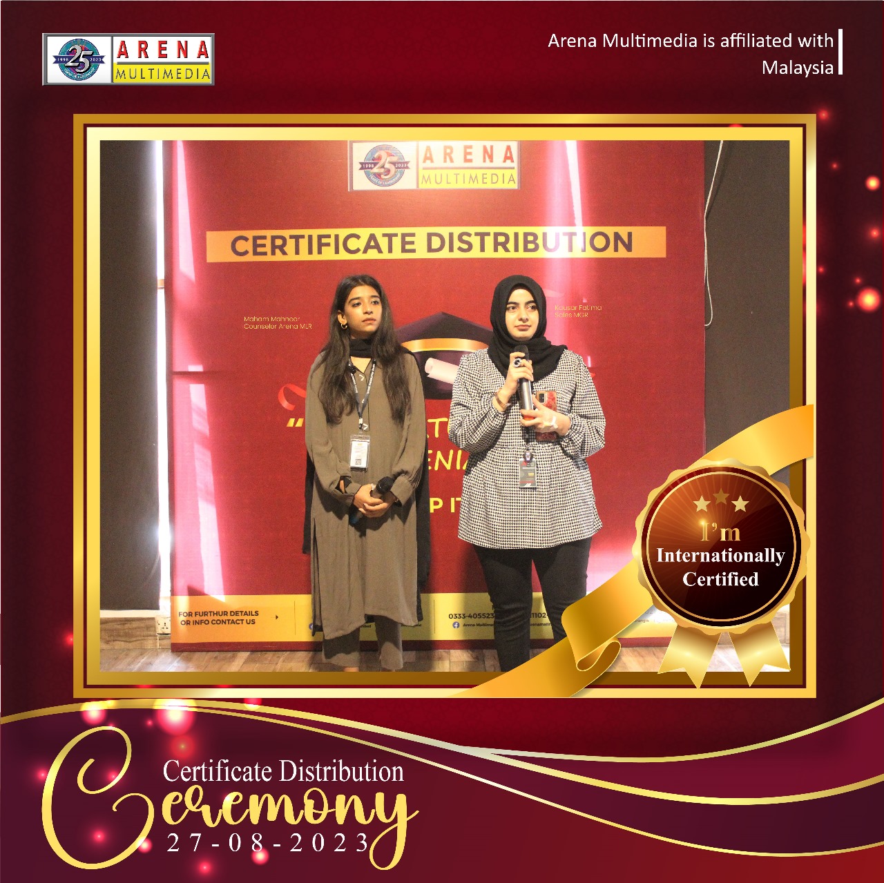 Certificate Distribution Ceremony